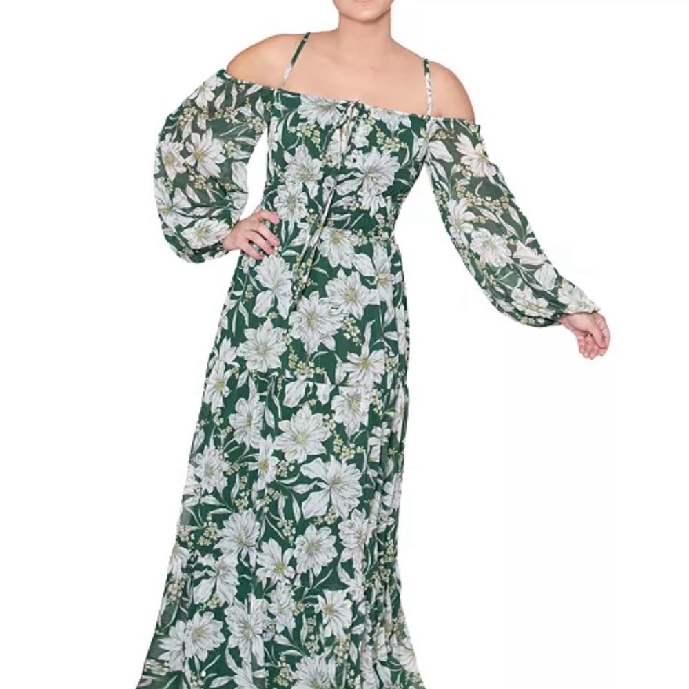 Rachel Rachel Roy Women's Wyatt Printed Tiered Maxi Dress Size 6 NWT $169